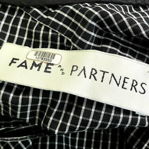 Fame And Partners Sebastian Top Pleated Checkered - Picture 6 of 8